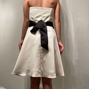 WHBM Ivory strapless Dress Women